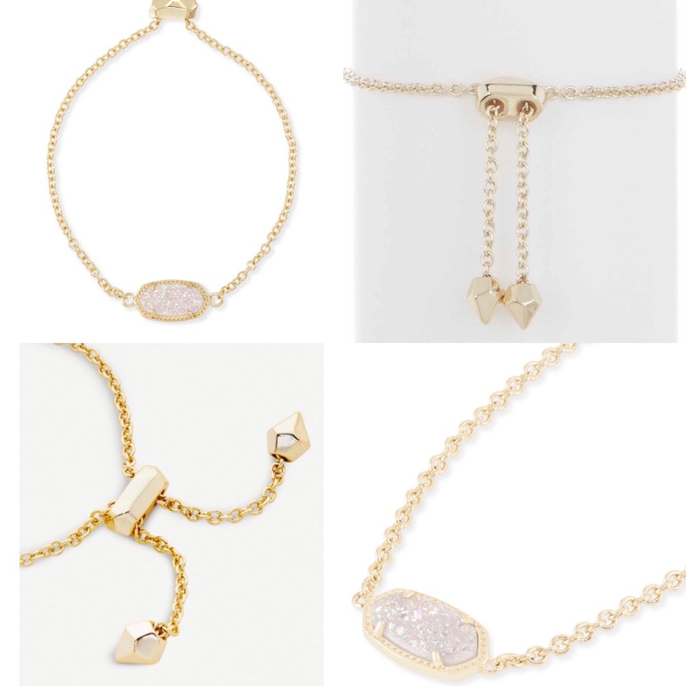 Kendra Scott Gold Elaina Bracelet w/ Drusy Stone - Picture 6 of 7